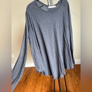 We The Free Charcoal Long Sleeve Top